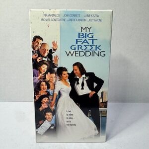 My Big Fat Greek Wedding VHS 2002 Movie Nia Vardalos John‎ Corbett Rom-Com PG